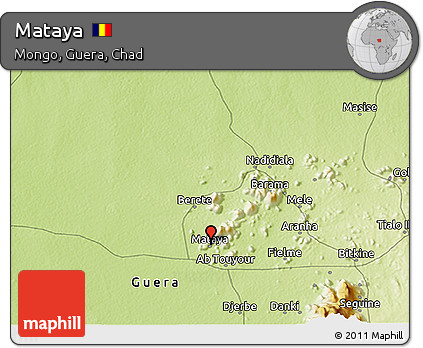 Physical 3D Map of Mataya