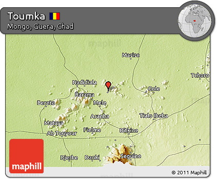 Physical 3D Map of Toumka