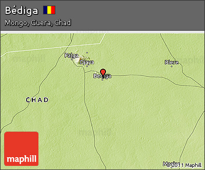 Physical 3D Map of Bédiga