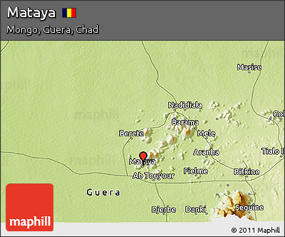 Physical 3D Map of Mataya