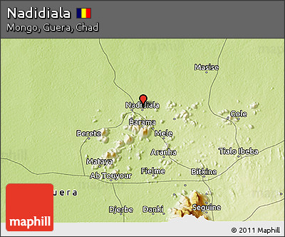 Physical 3D Map of Nadidiala