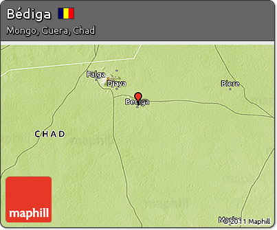 Physical 3D Map of Bédiga