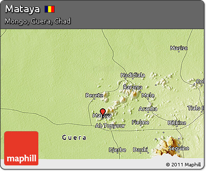 Physical 3D Map of Mataya