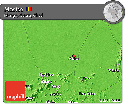 Political 3D Map of Masise