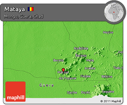 Political 3D Map of Mataya