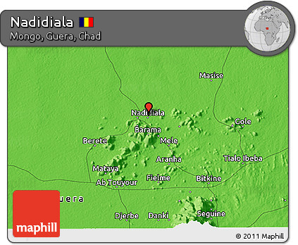 Political 3D Map of Nadidiala
