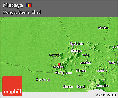 Political 3D Map of Mataya