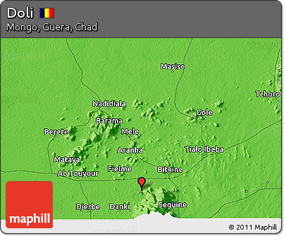 Political 3D Map of Doli