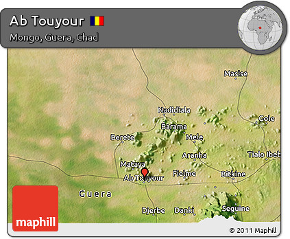 Satellite 3D Map of Ab Touyour