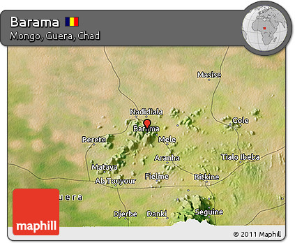 Satellite 3D Map of Barama