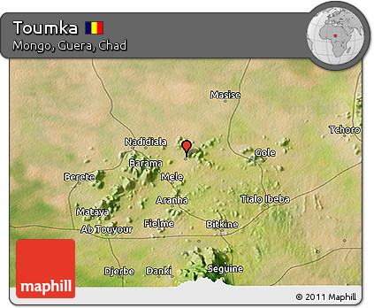 Satellite 3D Map of Toumka