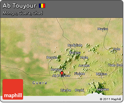 Satellite 3D Map of Ab Touyour