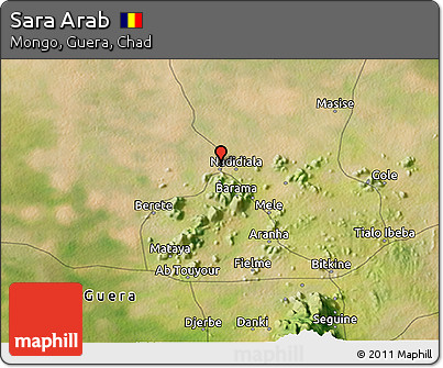 Satellite 3D Map of Sara Arab