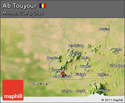Satellite 3D Map of Ab Touyour