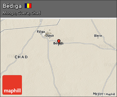 Shaded Relief 3D Map of Bédiga