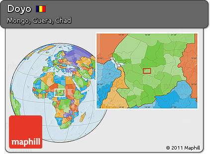 Political Location Map of Doyo