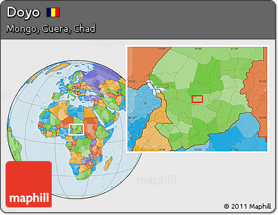 Political Location Map of Doyo