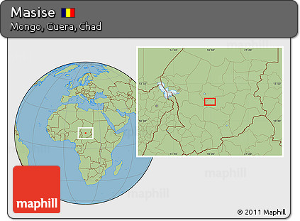 Savanna Style Location Map of Masise
