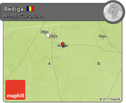 Physical Map of Bédiga