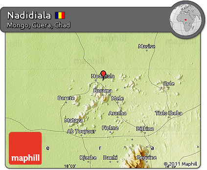 Physical Map of Nadidiala