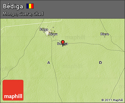 Physical Map of Bédiga