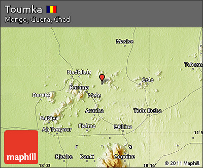 Physical Map of Toumka