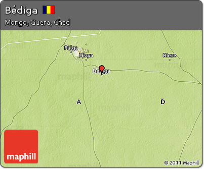 Physical Map of Bédiga