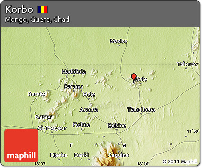 Physical Map of Korbo