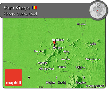 Political Map of Sara Kinga