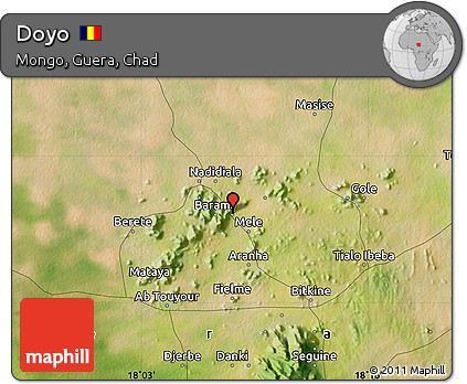Satellite Map of Doyo