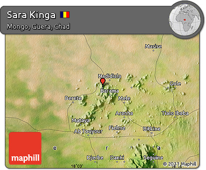 Satellite Map of Sara Kinga