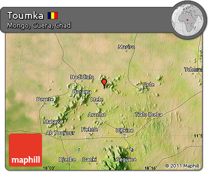 Satellite Map of Toumka