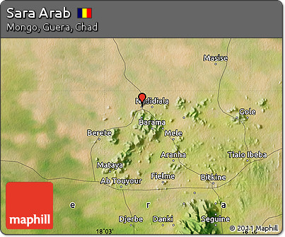 Satellite Map of Sara Arab