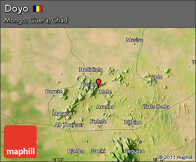 Satellite Map of Doyo