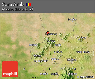 Satellite Map of Sara Arab