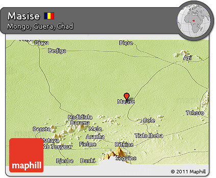 Physical Panoramic Map of Masise