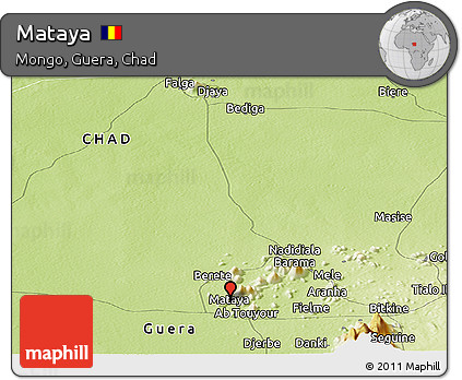 Physical Panoramic Map of Mataya
