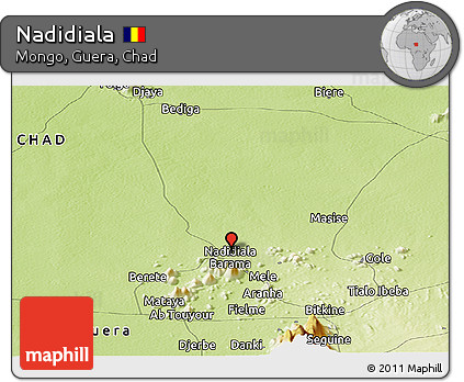 Physical Panoramic Map of Nadidiala