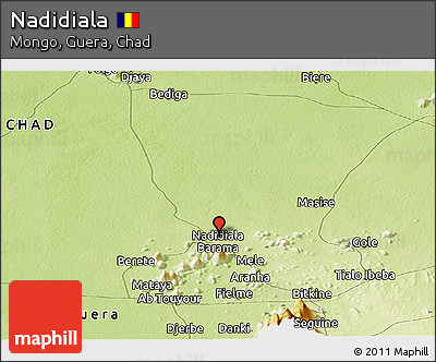 Physical Panoramic Map of Nadidiala