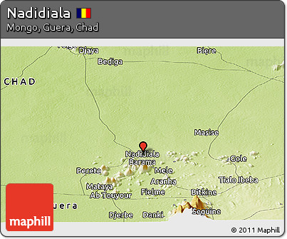 Physical Panoramic Map of Nadidiala