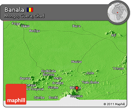 Political Panoramic Map of Banala