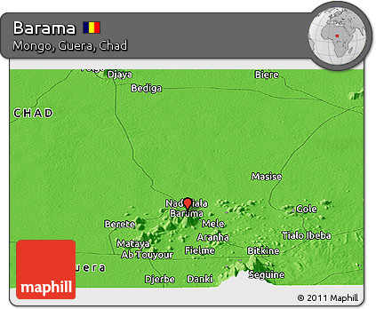 Political Panoramic Map of Barama