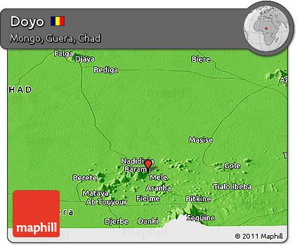 Political Panoramic Map of Doyo
