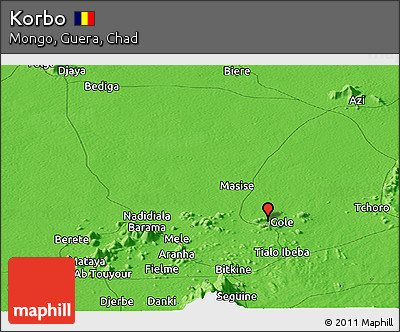 Political Panoramic Map of Korbo