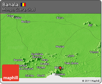 Political Panoramic Map of Banala