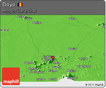 Political Panoramic Map of Doyo