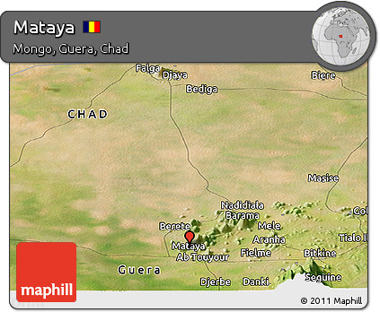 Satellite Panoramic Map of Mataya