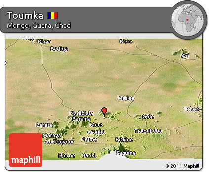 Satellite Panoramic Map of Toumka