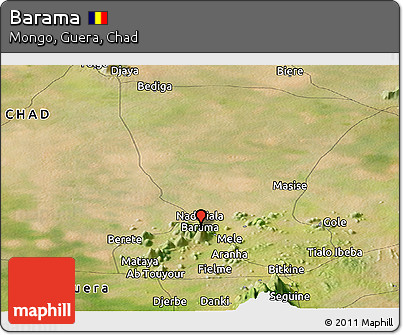Satellite Panoramic Map of Barama