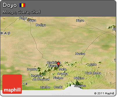 Satellite Panoramic Map of Doyo